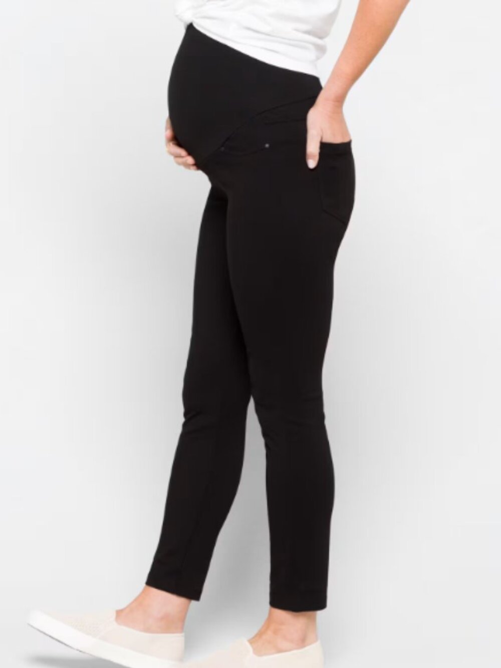 Liverpool Regina Black Maternity Leggings XL Women Skinny Pants